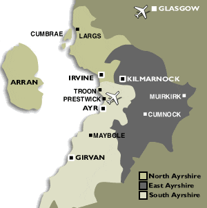 map of ayrshire