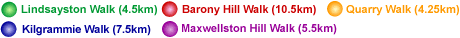 Click on one of the trails to see details of that walk at Dailly